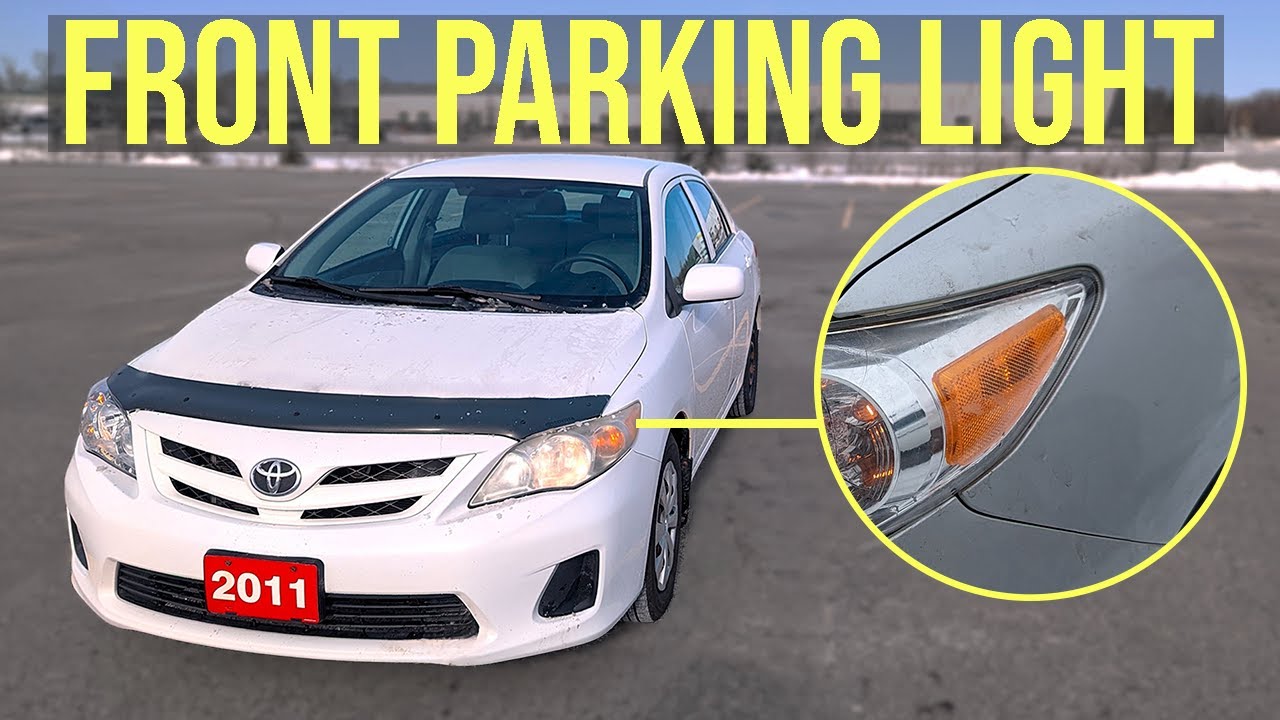 How to Replace Front Parking Light / Side marker Bulb - Toyota Corolla (2009-2013)