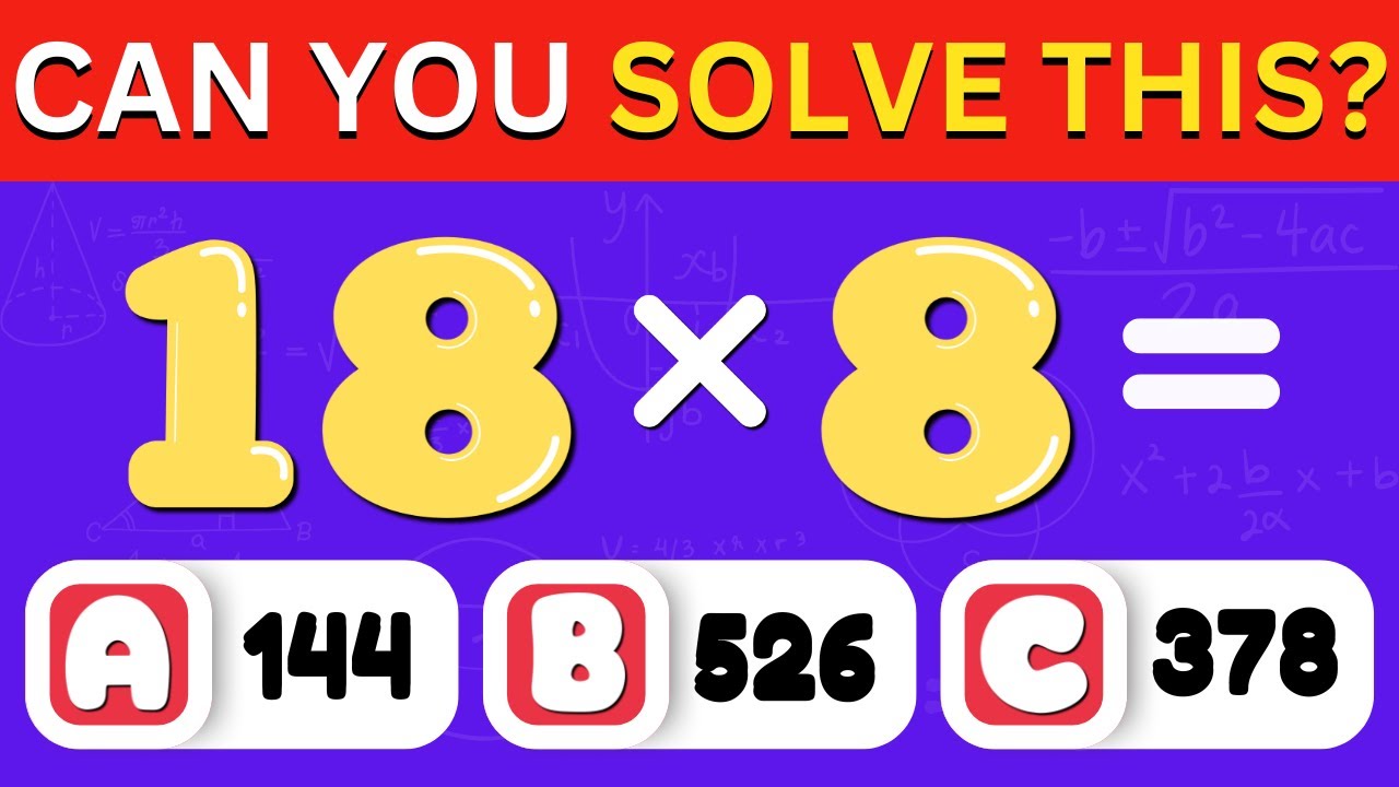Can You Pass All Levels of This Math Quiz? ✏️📐 From Easy to Impossible!