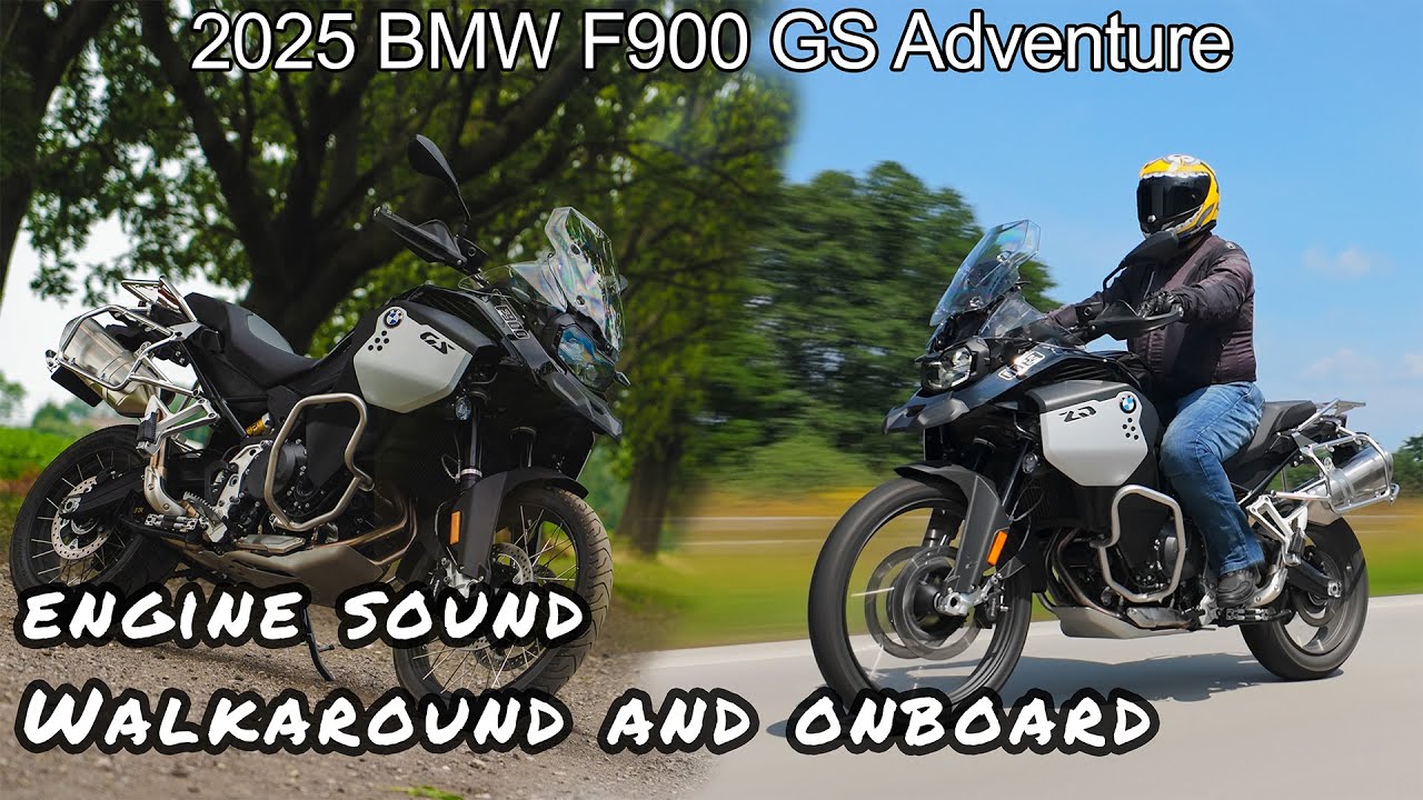 BMW f900 GS Adventure 2025 Black Storm - MSTV - Walkaround, raw sound, onborad