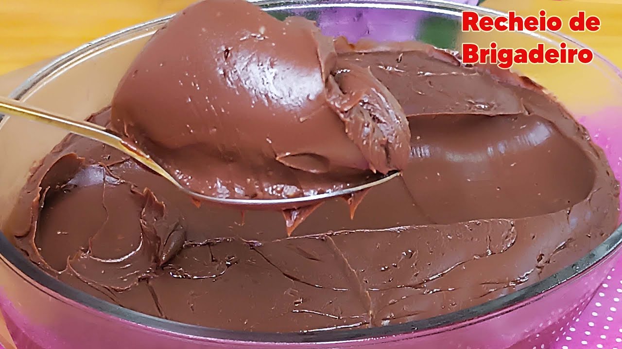 Com apenas 3 ingredientes faça o melhor RECHEIO DE BRIGADEIRO - Cremoso e Estruturado!