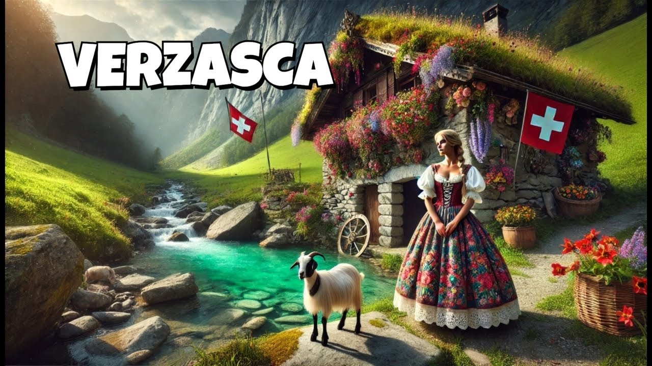 Verzasca Valley. Walking Tour through Medieval Village Sonogno #switzerland4k #swissvillage #ticino