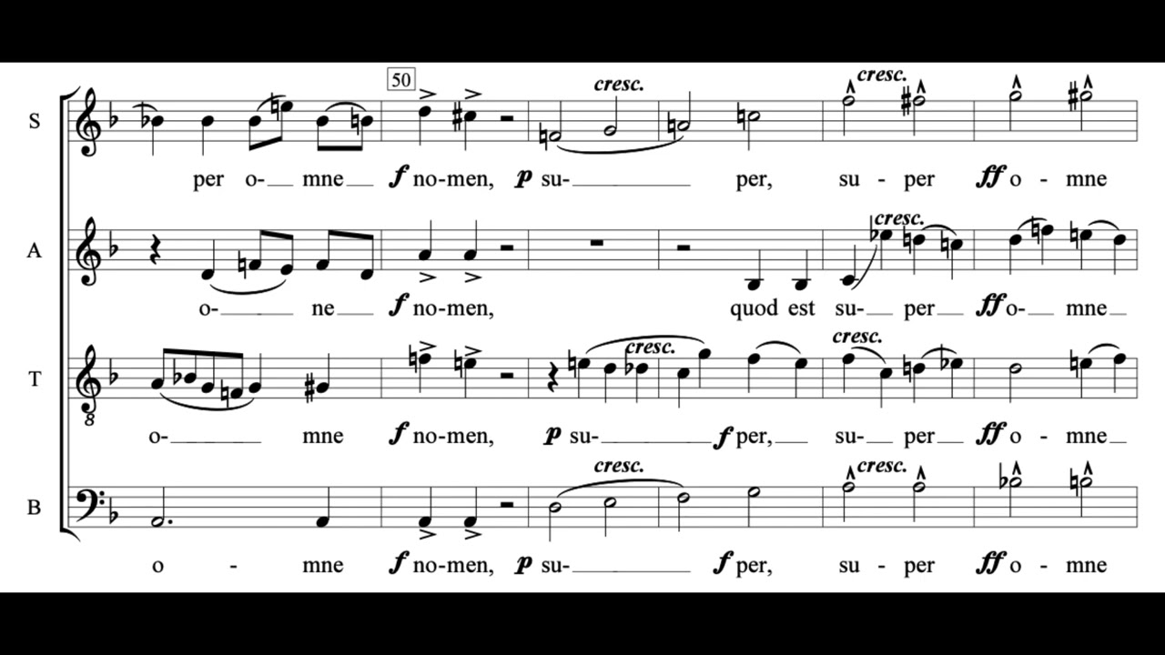 Christus factus est (A. Bruckner) Score Animation