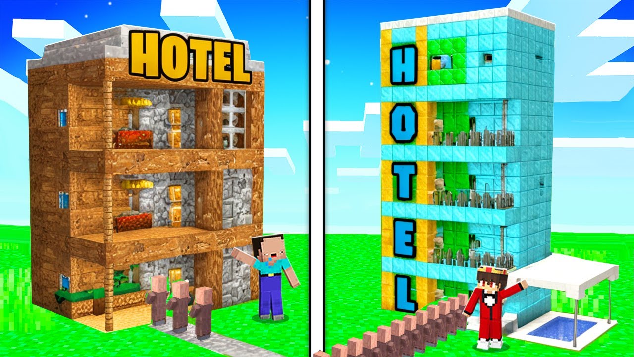 Billy Arm vs Semlaki Reich HOTEL Bau Challenge in Minecraft