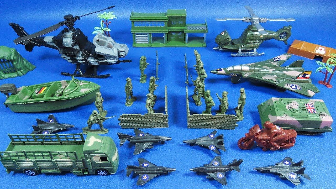 Bolsa de Soldados y Artillería Militar de JUGUETE! Military Set! - TOYS REVIEW