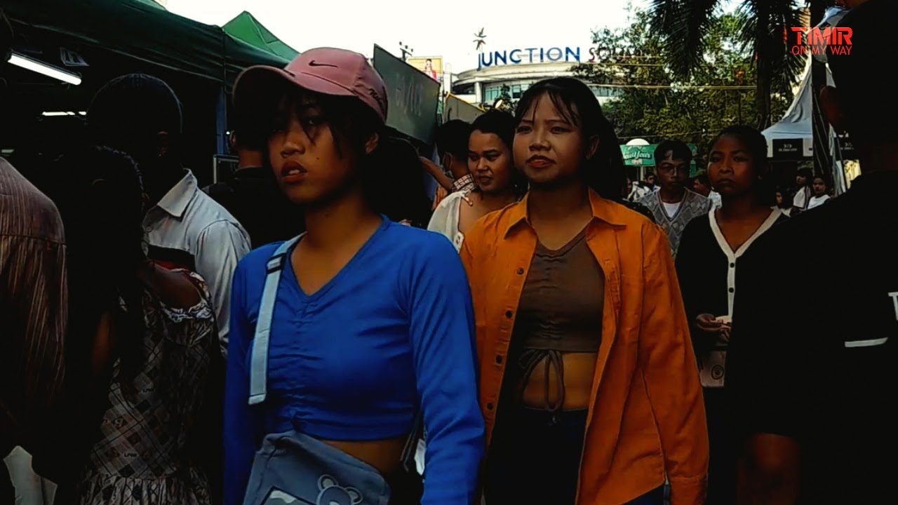Largest Open Street Market in Time City of Yangon Myanmar