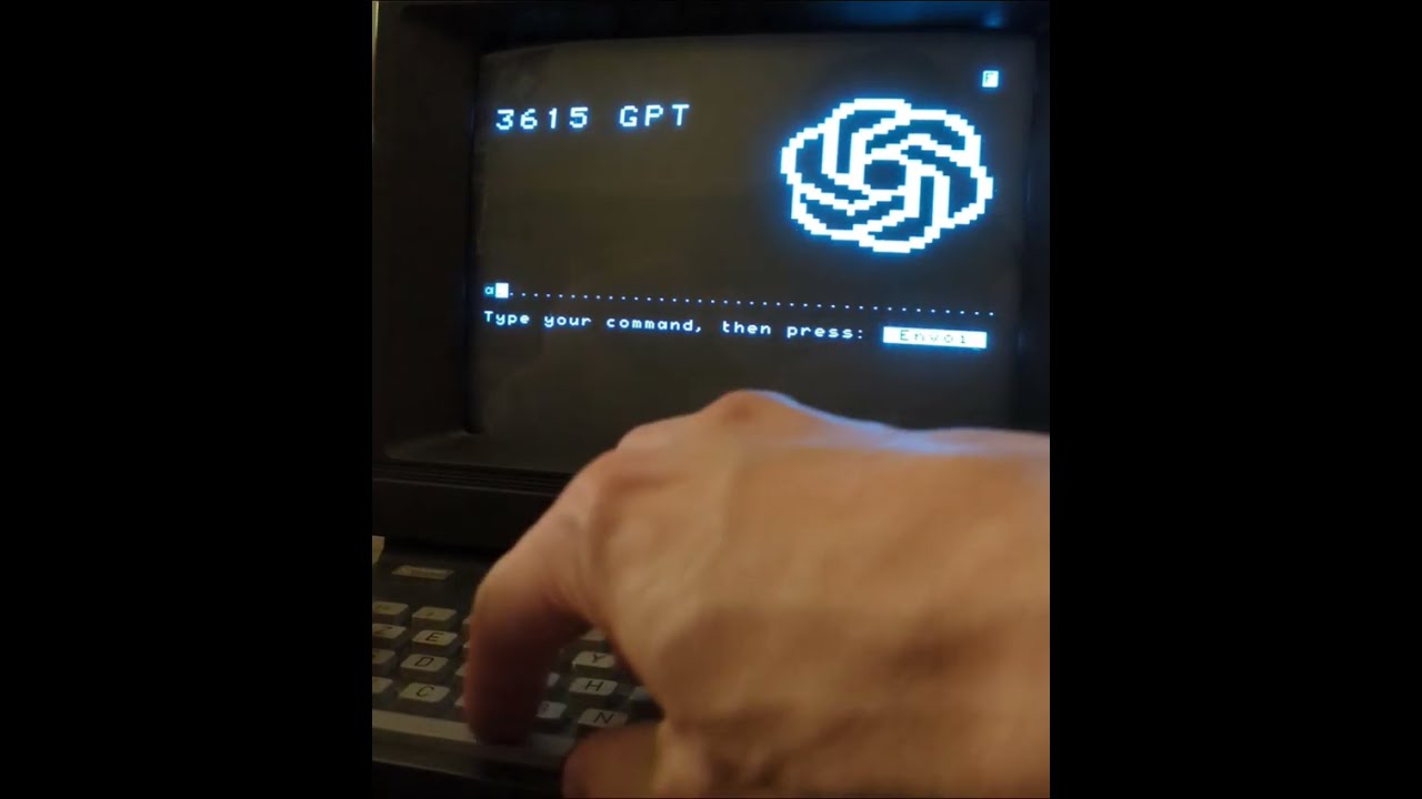 ChatGPT on a Minitel