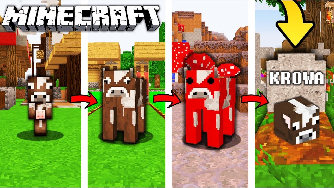 ŻYCIE KROWY W MINECRAFT || OD NARODZIN DO ŚMIERCI