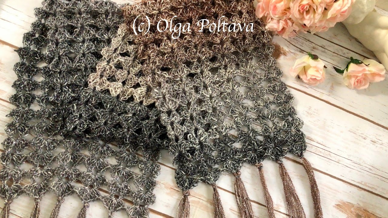 Big Crochet Commission, Lacy Scarf 7 is Finished, Shawl in a Ball Yarn, Crochet Story #16