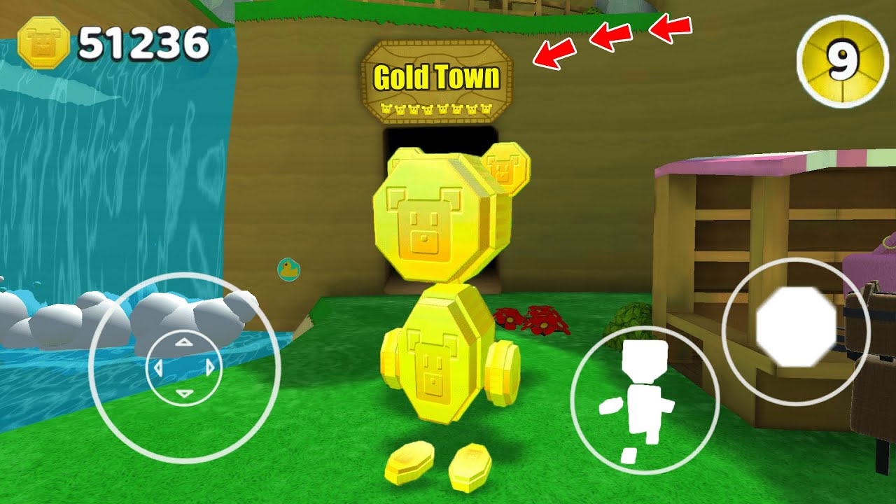 Super Bear Adventure Gameplay Walkthrough Secret Place Gold Town