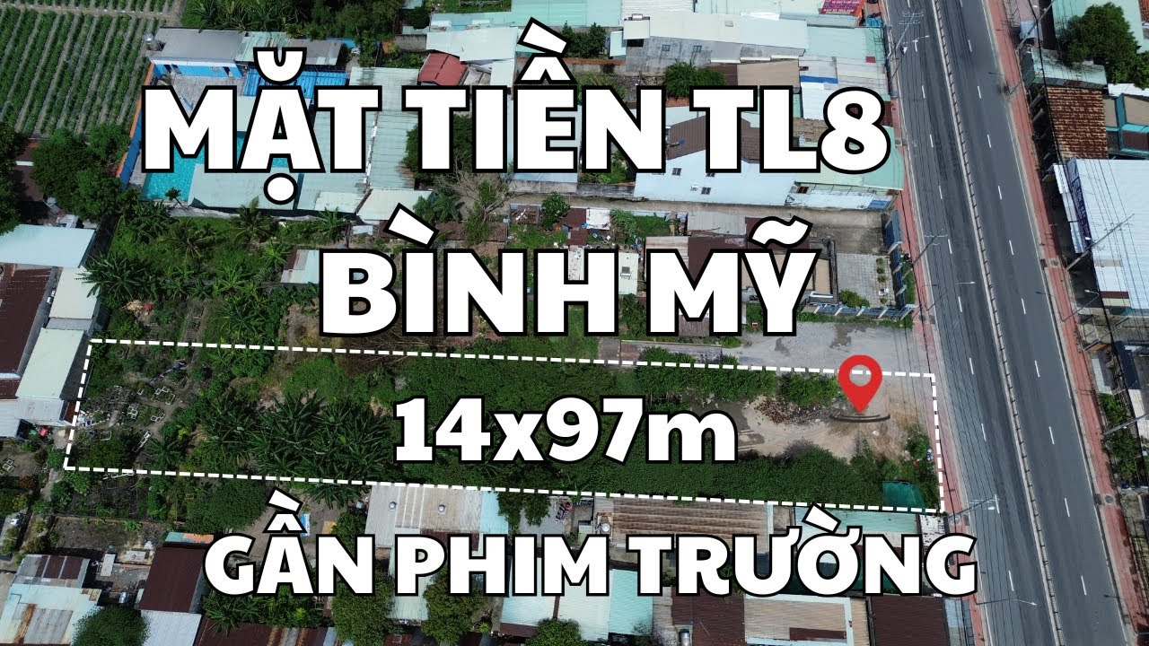 Đất Bình Mỹ, TP.HCM | Mặt Tiền TL8, Gần Phim Trường TP.HCM | nhà đất phan hảo củ chi