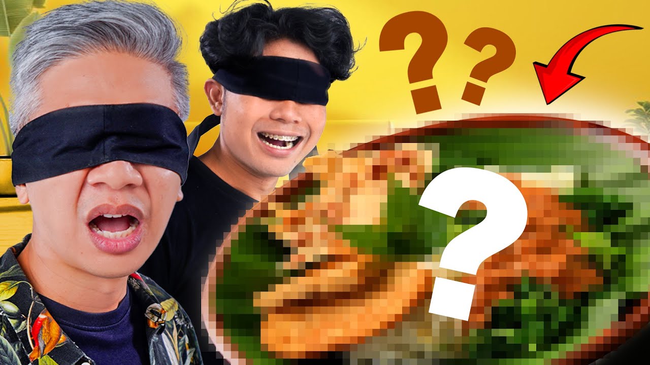 TEBAK MAKANAN TANPA MELIHAT!!