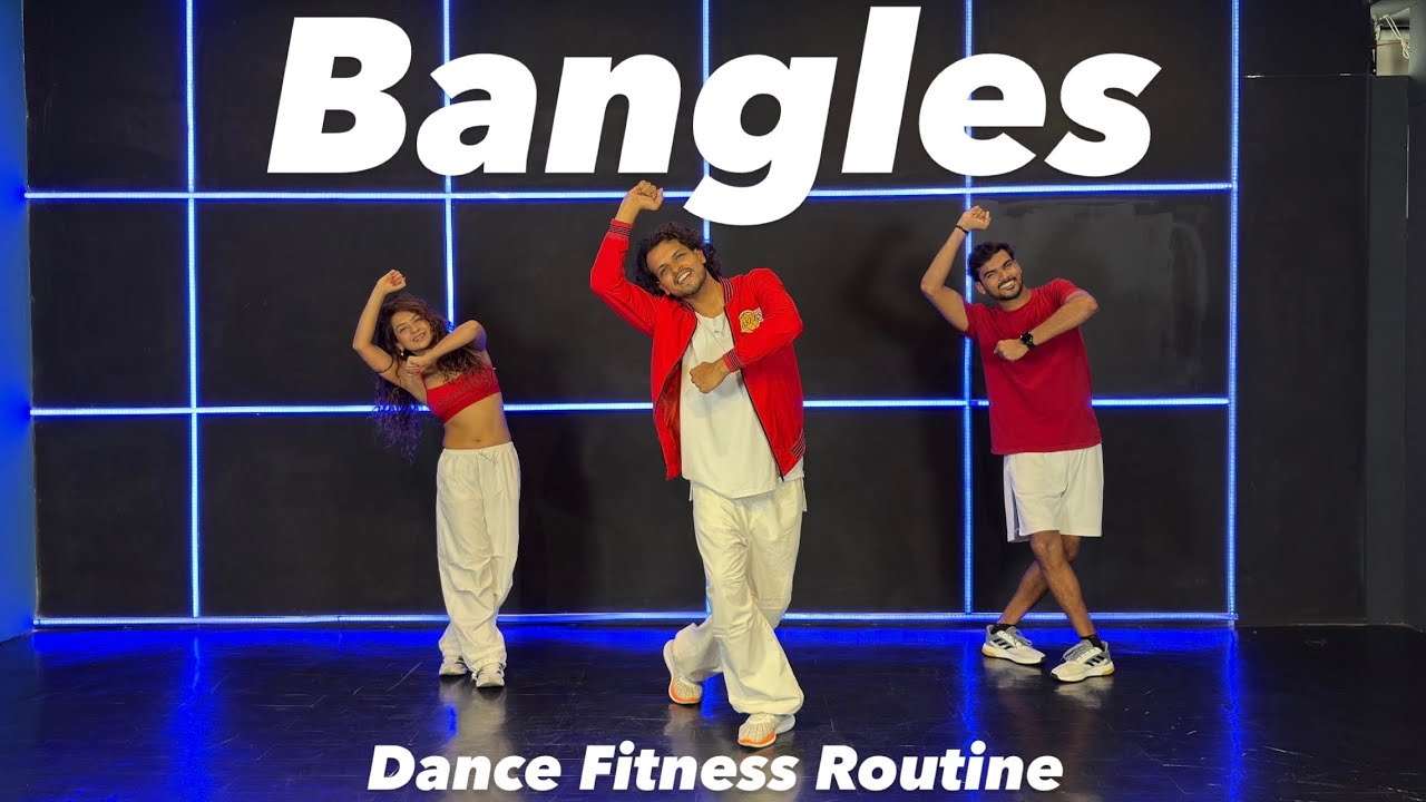 Bangles | Sanjhu Rathod | Dance Fitness Routine #akshayjainchoreography #ajdancefit #bangles 