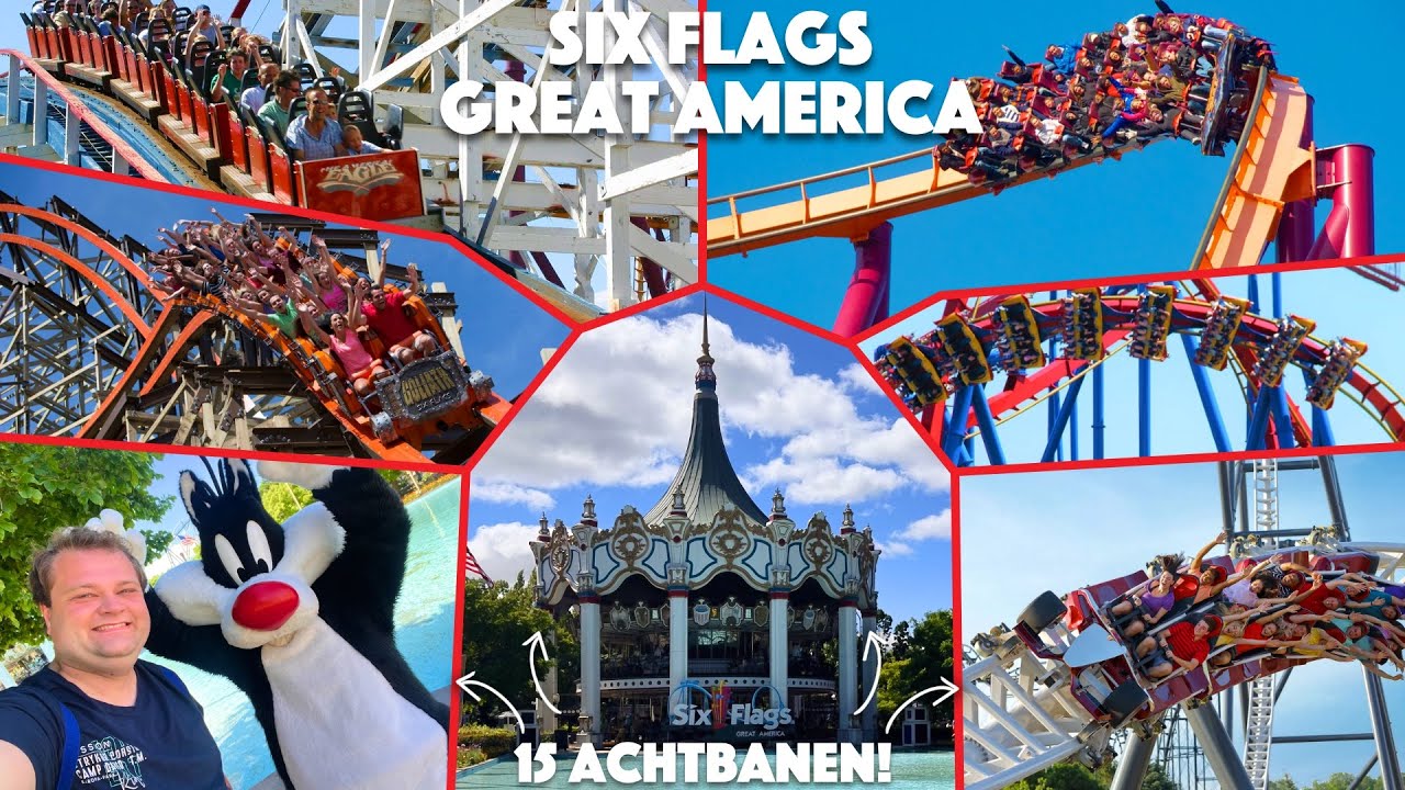 MEGA SIX FLAGS Pretpark bij Chicago! - Six Flags Great America