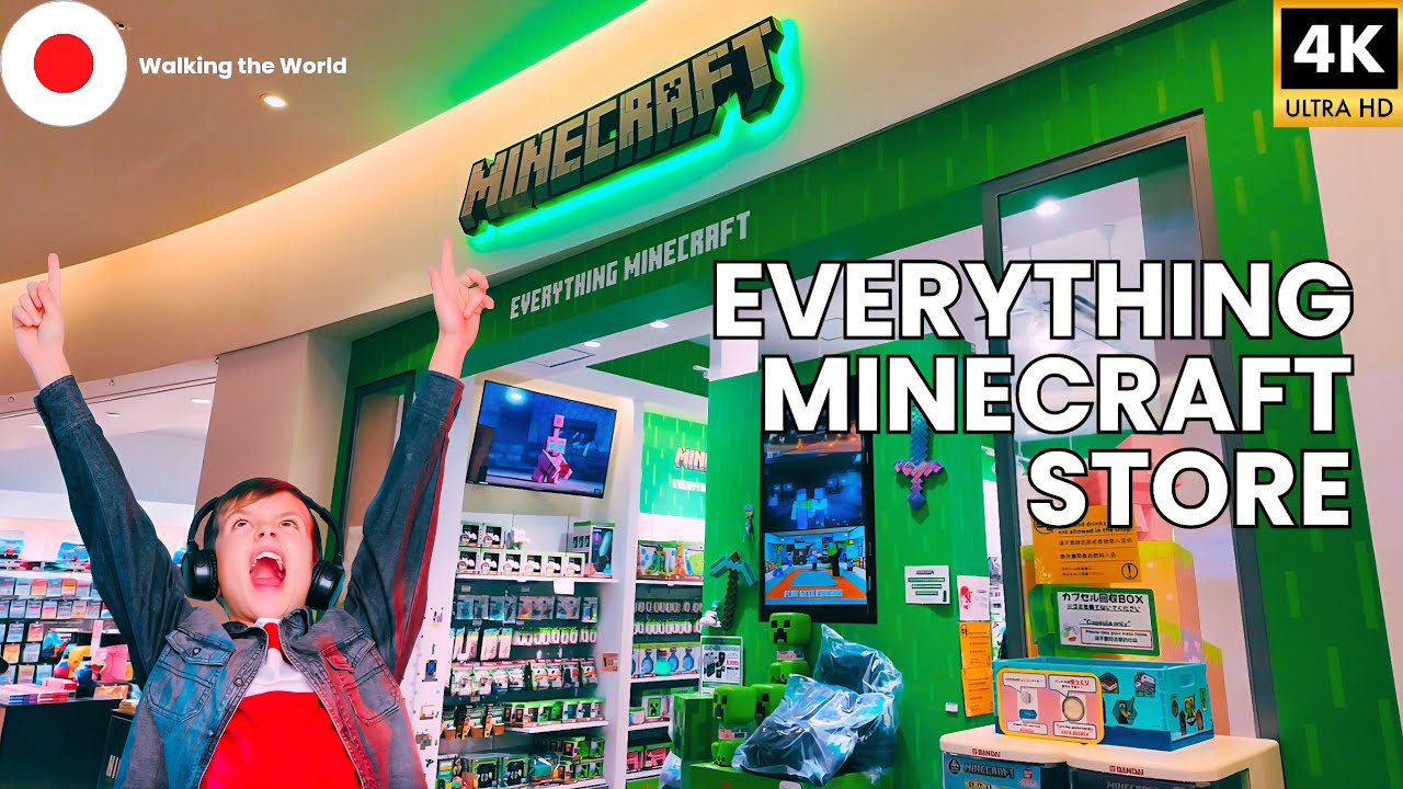 EVERYTHING Minecraft Store Tokyo (DiverCity) 🇯🇵 | Full Merch Tour & Walkthrough [4K]