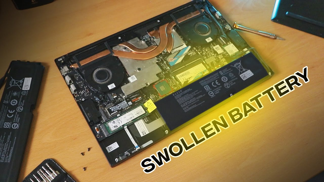 Replacing my Razer laptop's SWOLLEN BATTERY