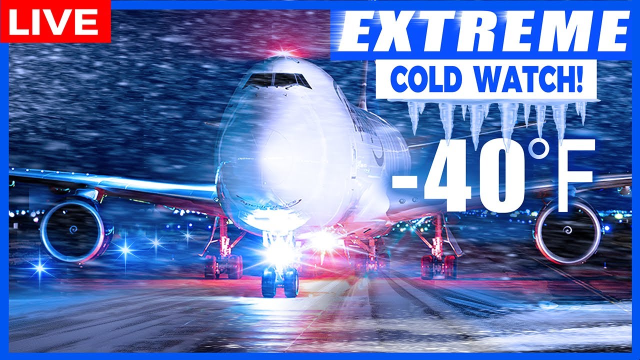 🔴LIVE SNOWY COLD WINTER at CHICAGO O'HARE AIRPORT | AVGEEK ORD PLANE SPOTTING | WINTER WEATHER