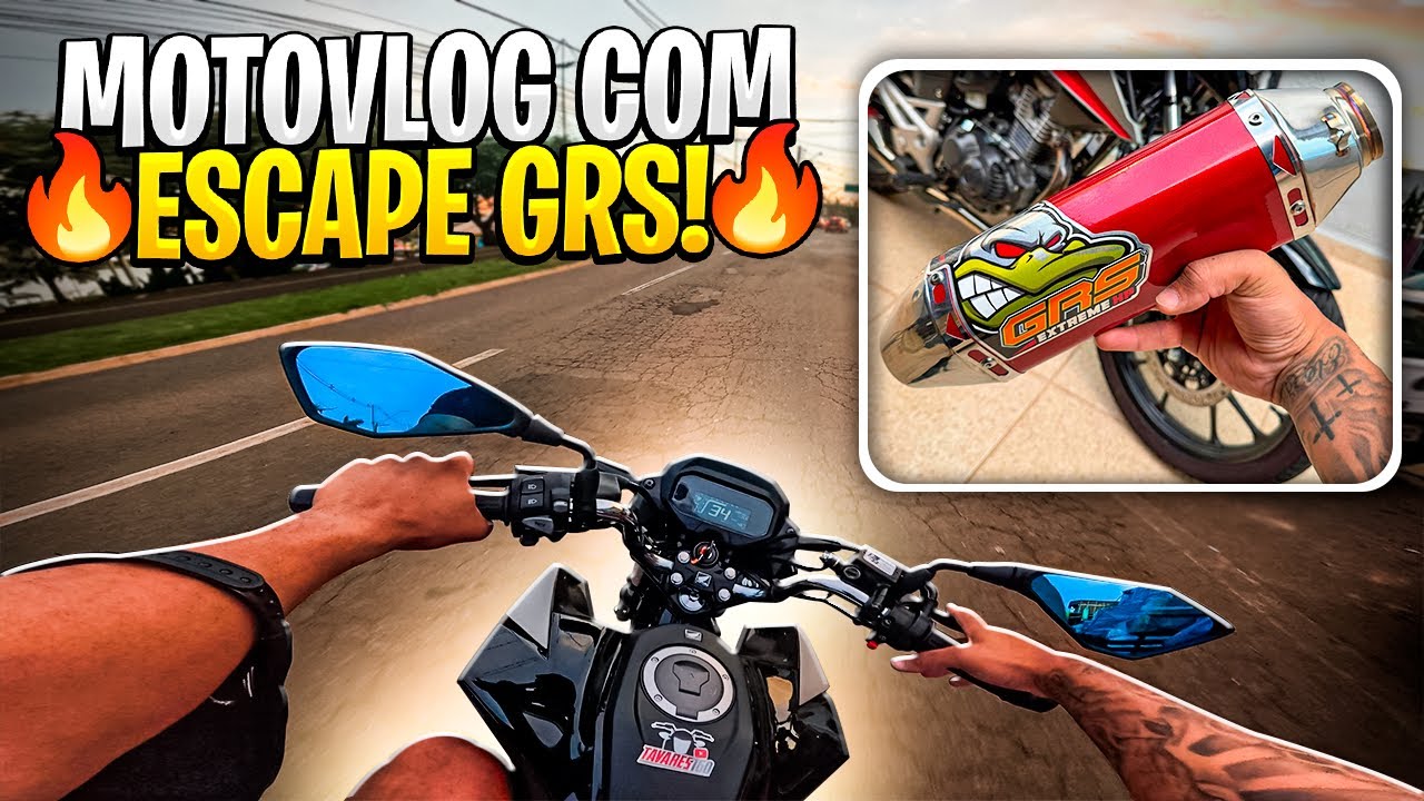 FUI PRA RUA TESTAR O ESCAPE GRS DO PATINHO NA TITAN 160 2025 0km😍🔥