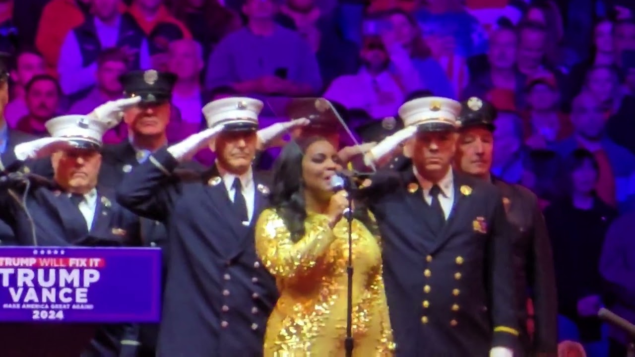 Prayer - Pledge of Allegiance - Star Spangled Banner by Mary MillBen - Trump - Madison Square Garden