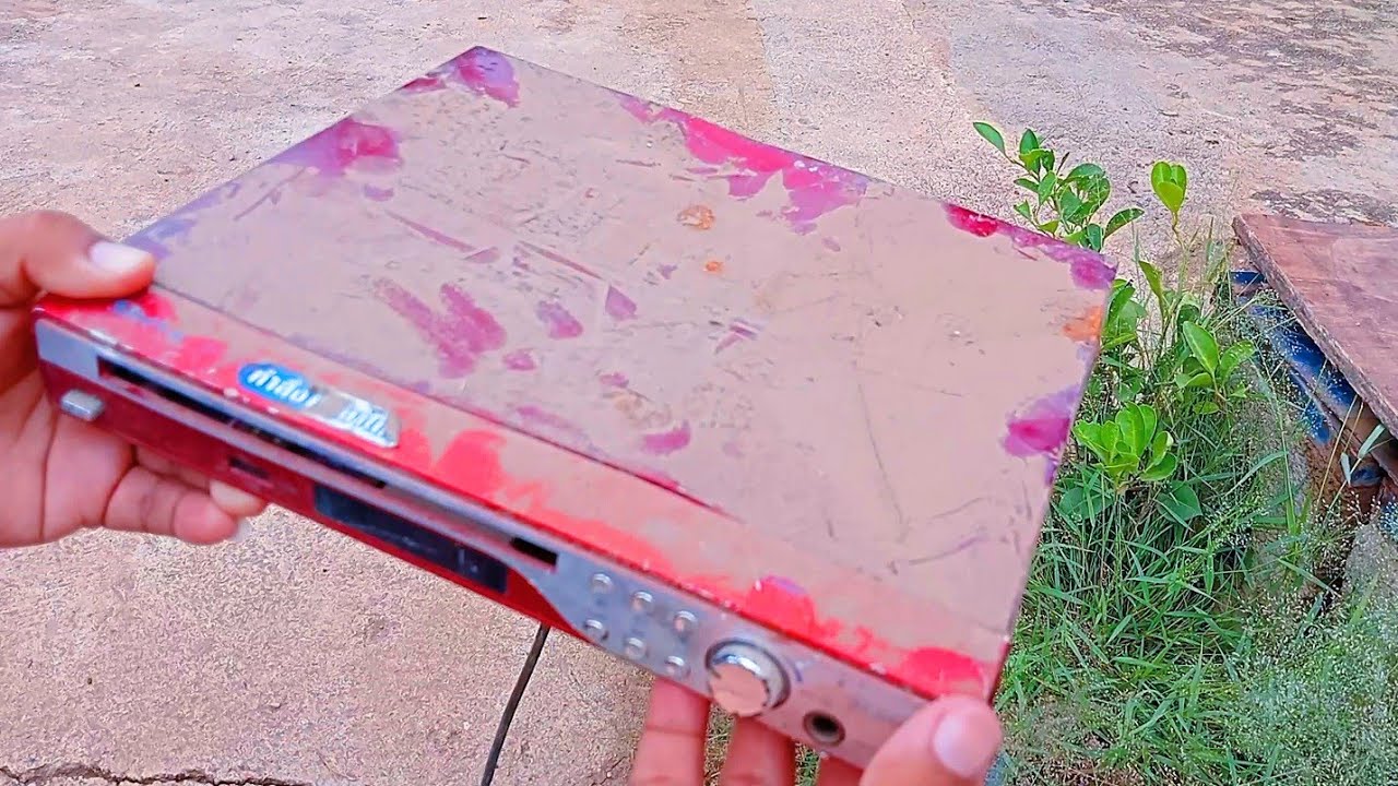 Restoration abandoned DVD Player#ideasbrokenfix#ideas #restoration#electronic#homemade#repair 