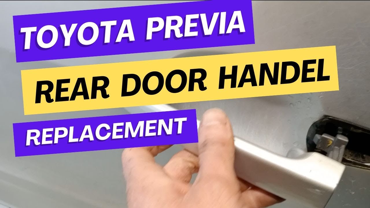 Замена ручки раздвижной двери Toyota Previa