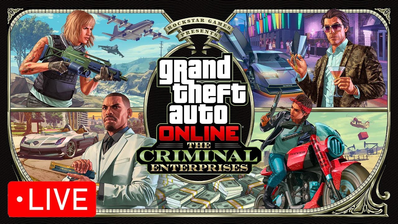 🔴  DLC LAUNCH STREAM! | GTA Online Criminal Enterprises Launch Stream & Spending Spree
