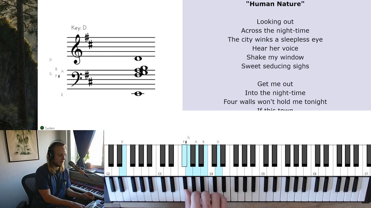 Michael Jackson - Human Nature (Intermediate Piano)