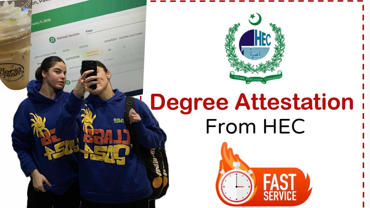 HEC degree attestation full process / fast process / study requirements/ #hecpakistan #attention #fy