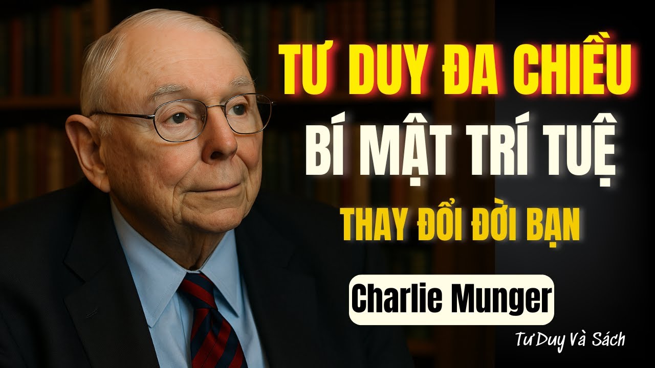 “Charlie Munger: BÍ QUYẾT TƯ DUY ĐA CHIỀU  Thay Đổi Cuộc Đời Bạn”- TƯ DUY VÀ SÁCH