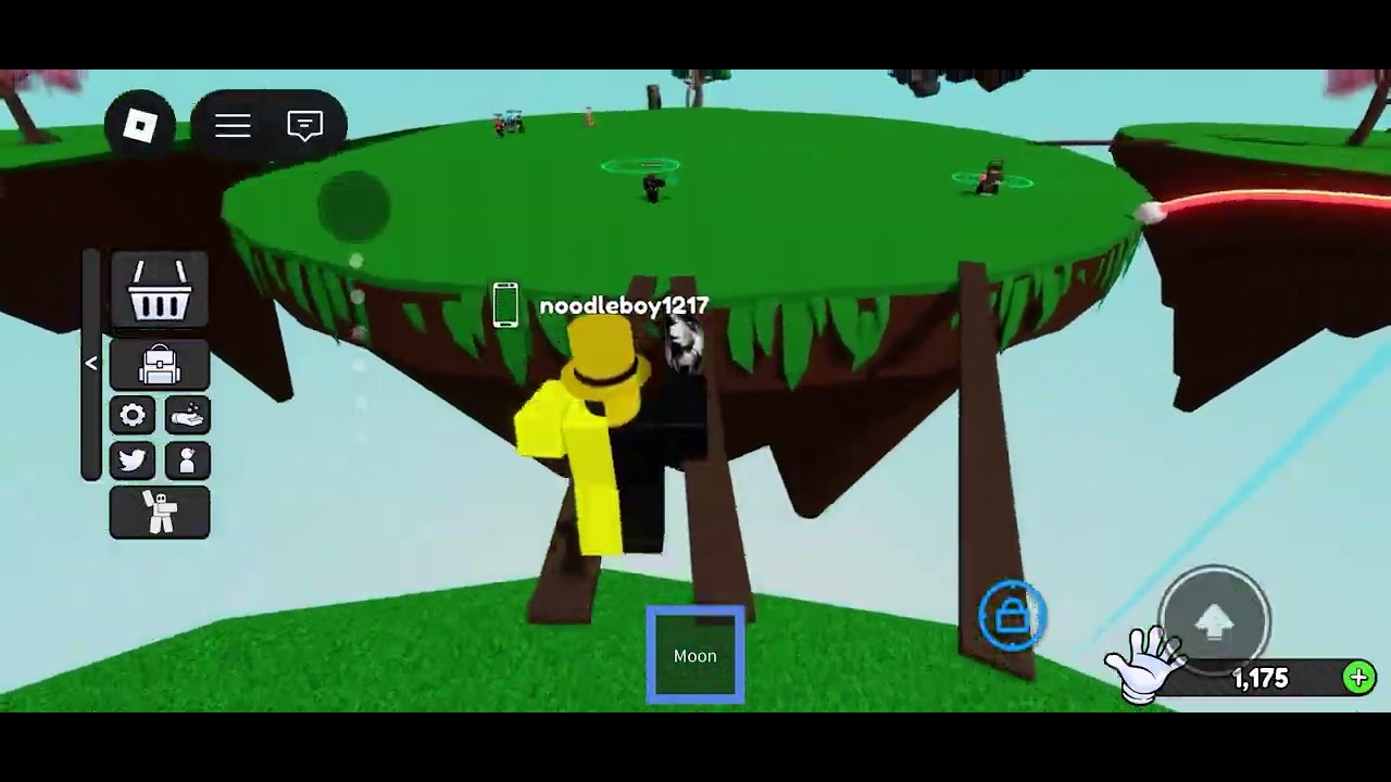 Playing slap battles in Roblox