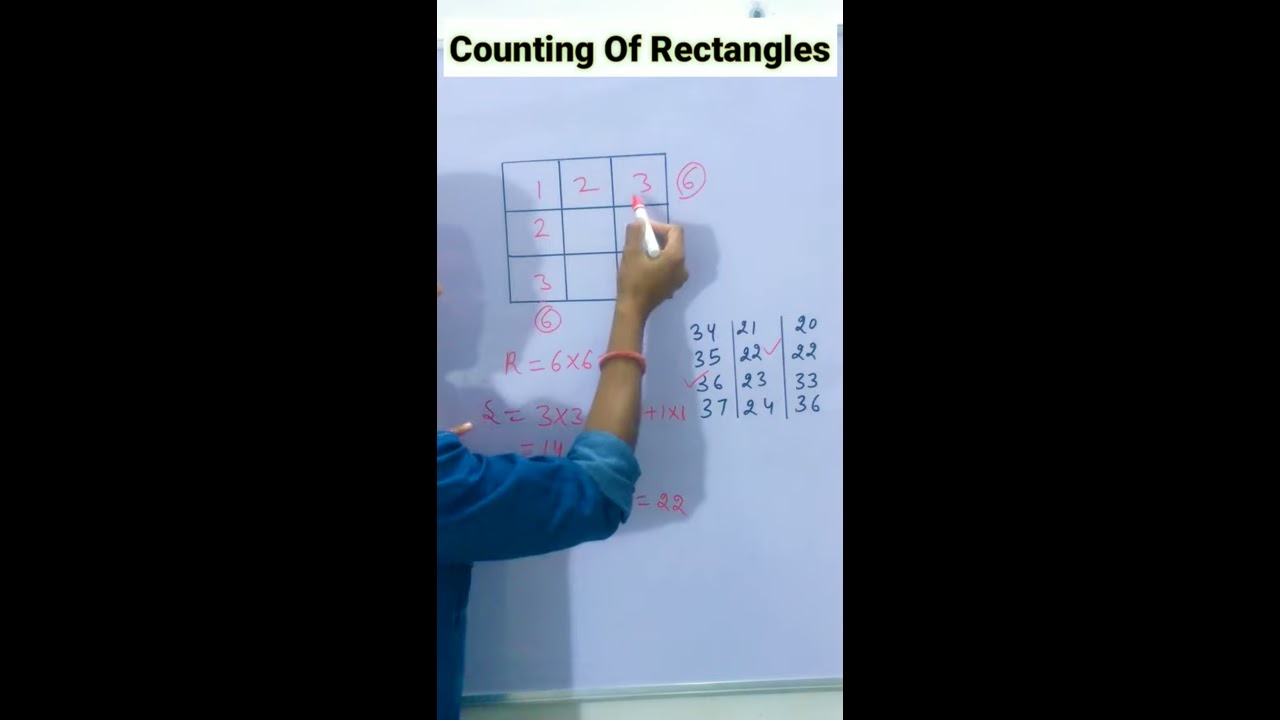 आयत कैसे गिने | How To Count Rectangles | Counting Of Rectangles   