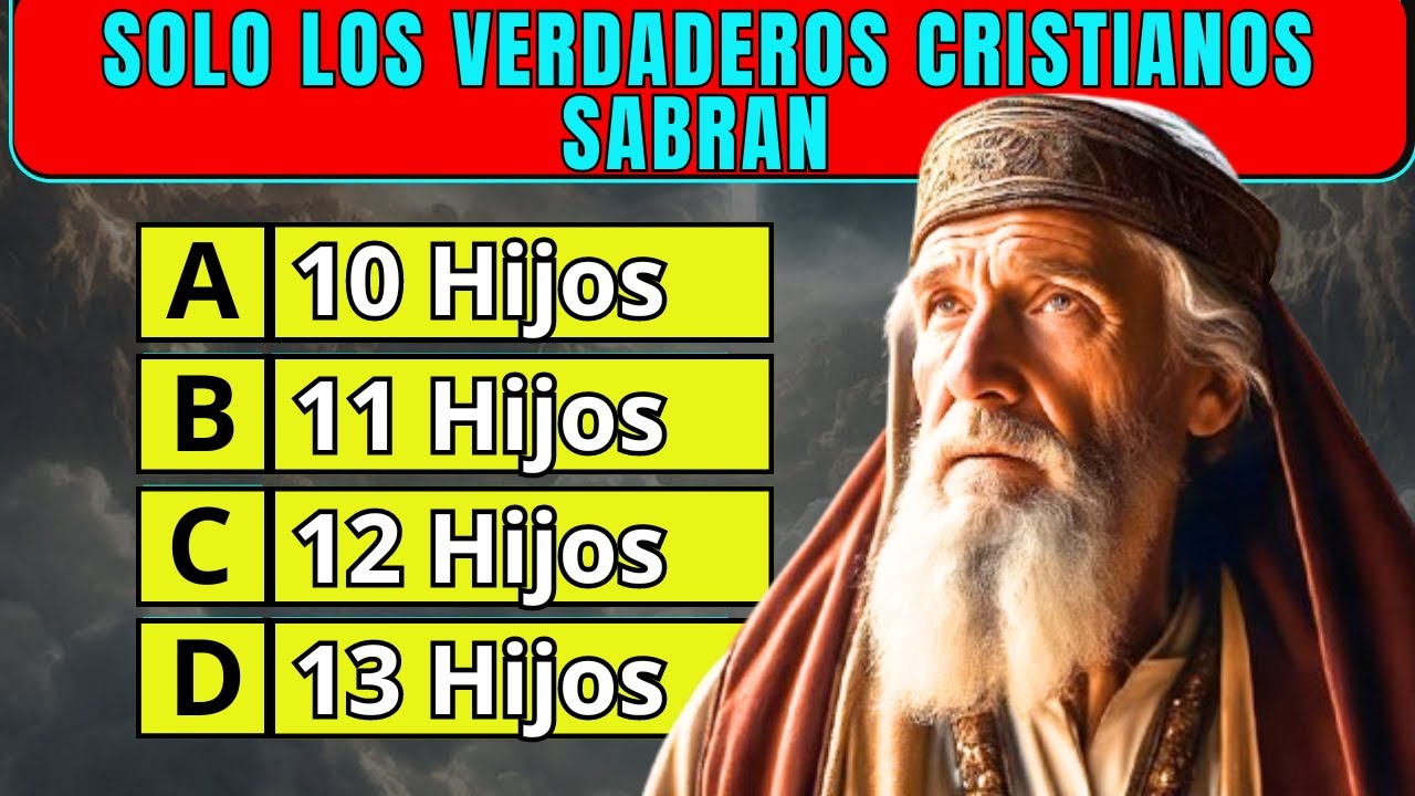 50 PREGUNTAS DE LA BIBLIA SOBRE JACOB Y SU DESCENDENCIA  /Reto Biblico Divertido