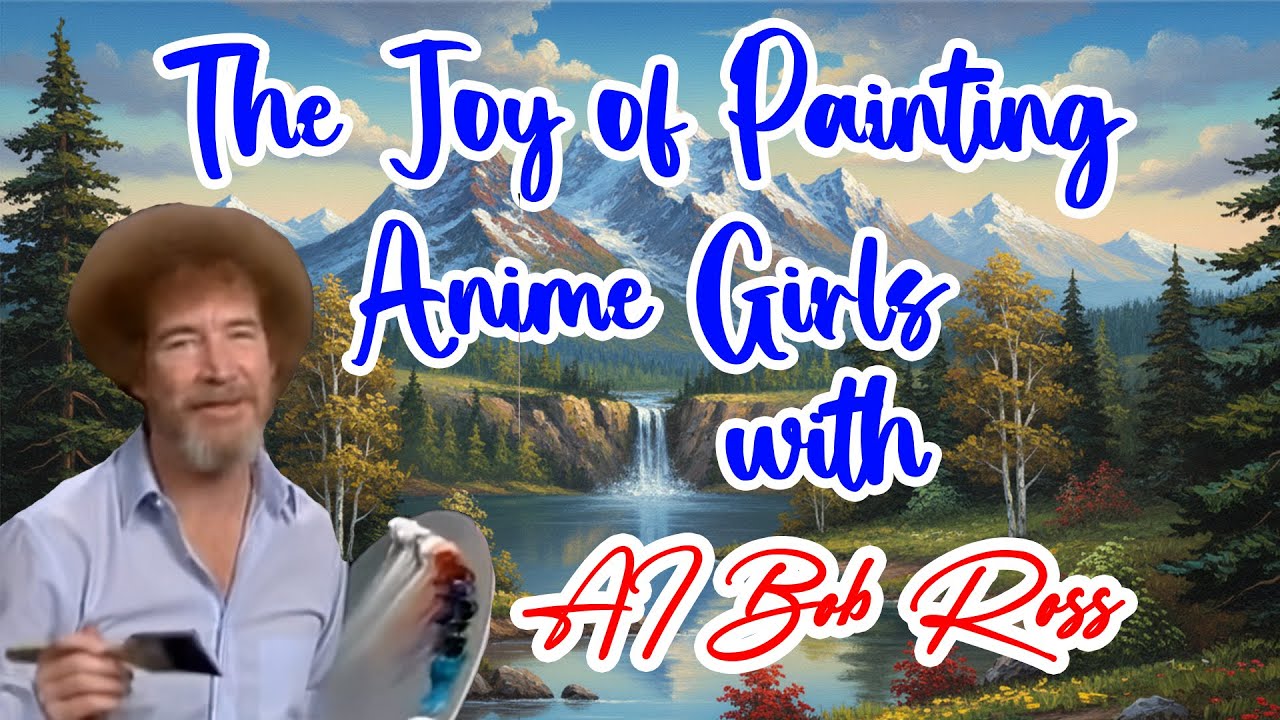 The Joy of Painting Anime Girls with AI Bob Ross (Sora 2)