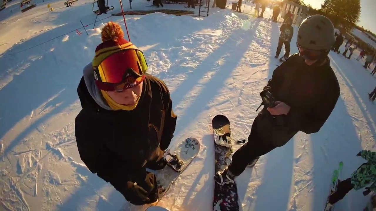 Snowboarding Boreal Mountain! (Woodward)