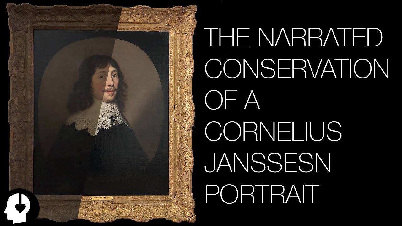The Conservation of a Cornelius Janssens Portrait (ASMR ish)