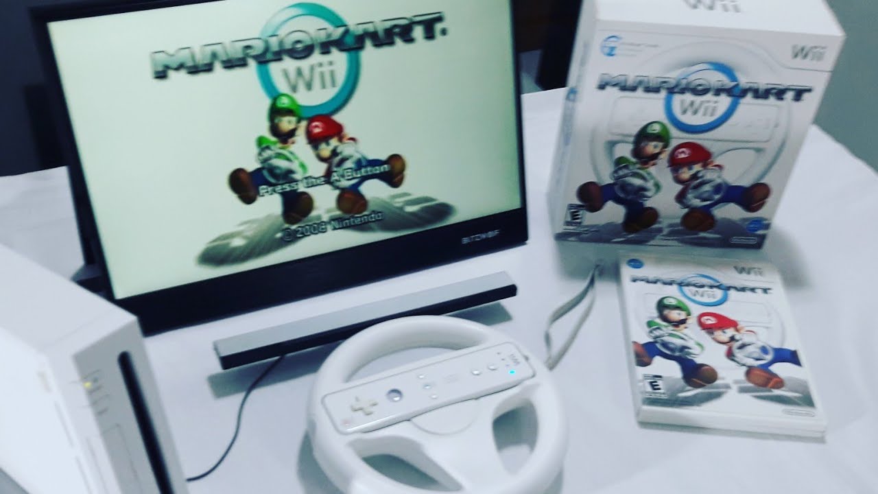 Nintendo Wii Branco + Volante Wii wheel + Mário kart Wii, unboxing e teste.