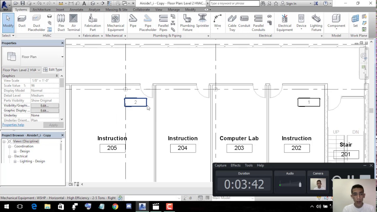 How to Add mechanical equipment - Revit MEP 2016