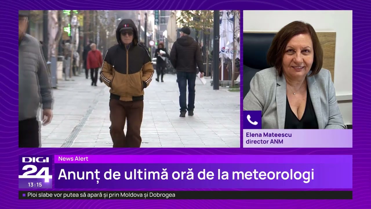 Vremea se răcește &icirc;n toată țara: sunt așteptate ninsori, v&acirc;nt puternic și temperaturi negative