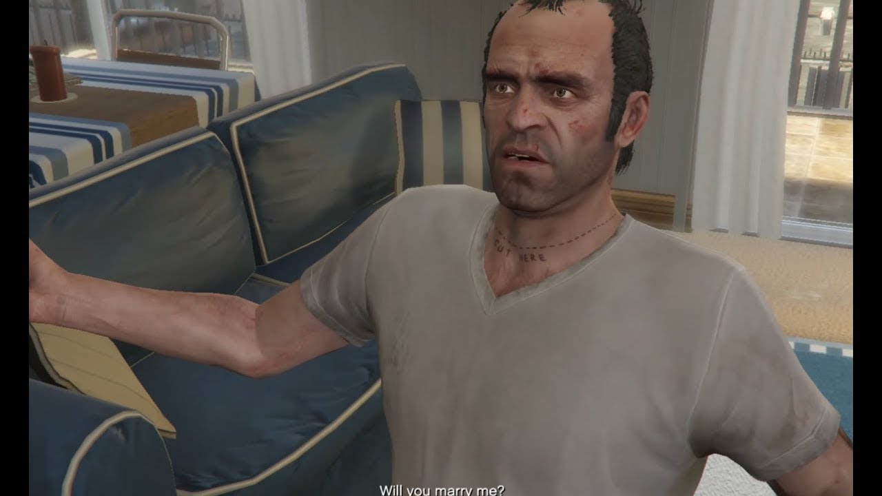 GTA 5 Xenia Xbox 360 2013 PC 2015 Steven Ogg Trevor Phillips Kills Floyd Dead and Debra Dead Part 49