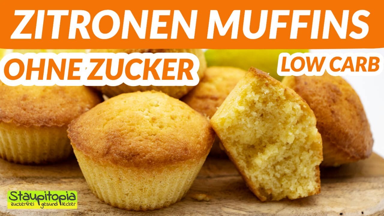 Low Carb Muffins auf die Schnelle: Low Carb Zitronen Muffins ohne Zucker und Mehl selber machen