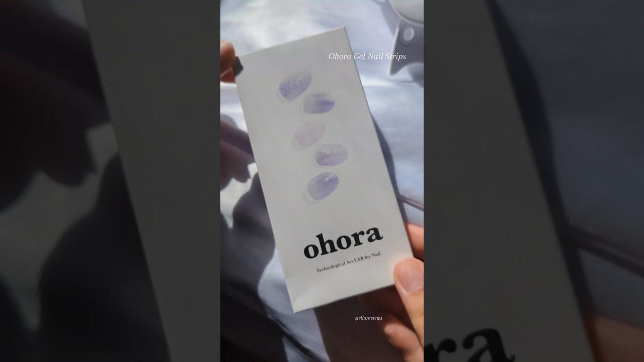 Ohora Semi-cured Gel Nails tutorial! 💜🪻N Hanaakari style @ohora_usa