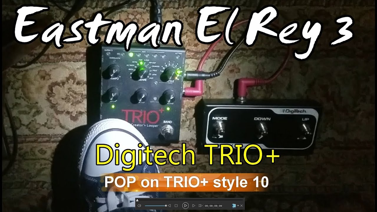 Slow Blues from scratch Digitech TRIO+ POP (style 10) Eastman ER-3