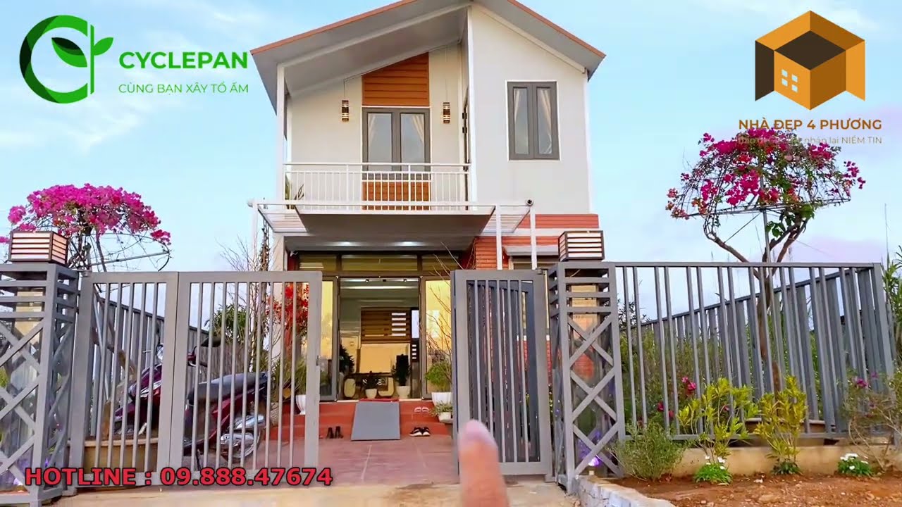 #126 NHÀ TIỀN CHẾ bằng tấm CYCLEPAN và BÊ TÔNG NHẸ - LÂM ĐỒNG - LH: 09.888.476.74
