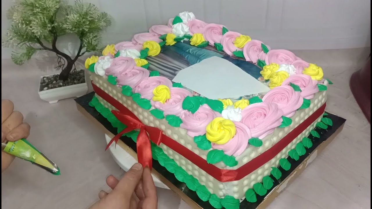 تورته عيد ميلاد اللهم بارك بصوره شوجر شيت بكل تفاصيلها ٢٠*٣٠