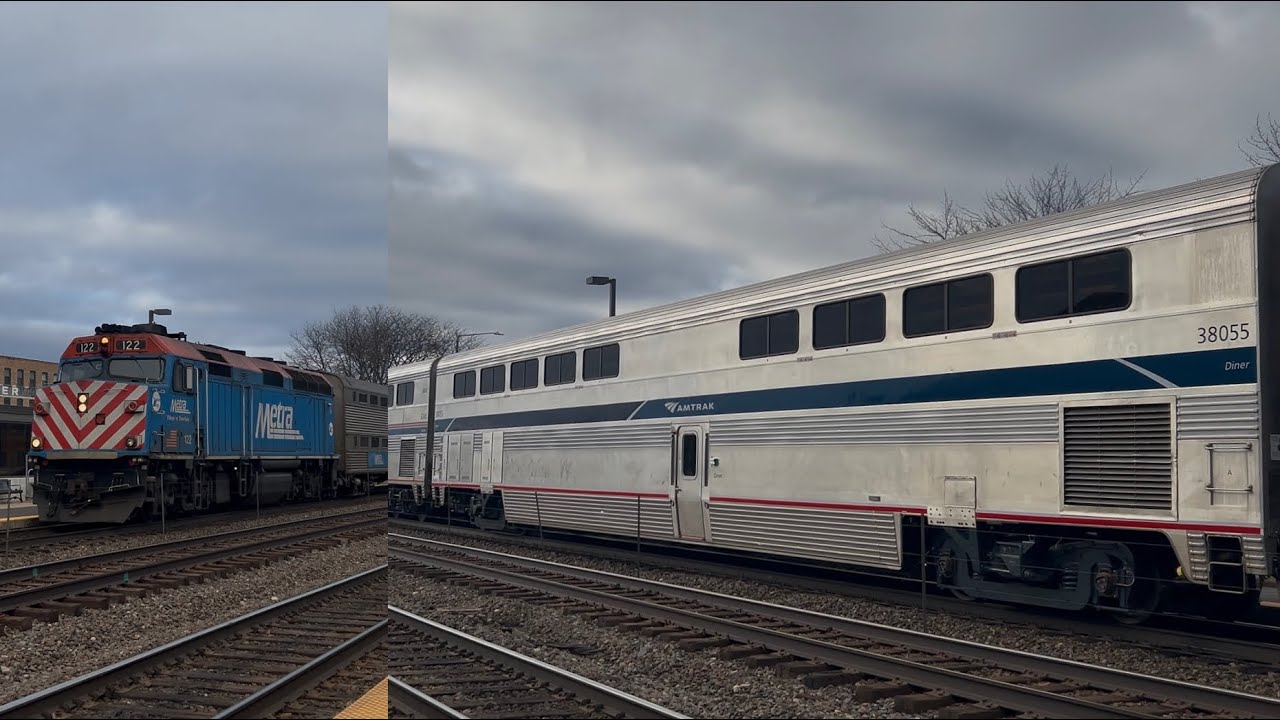 Naperville Railfanning 1/11/26! Ft: The 1st Phase 7 Superliner Diner #38055, and Crazy Hornshows!