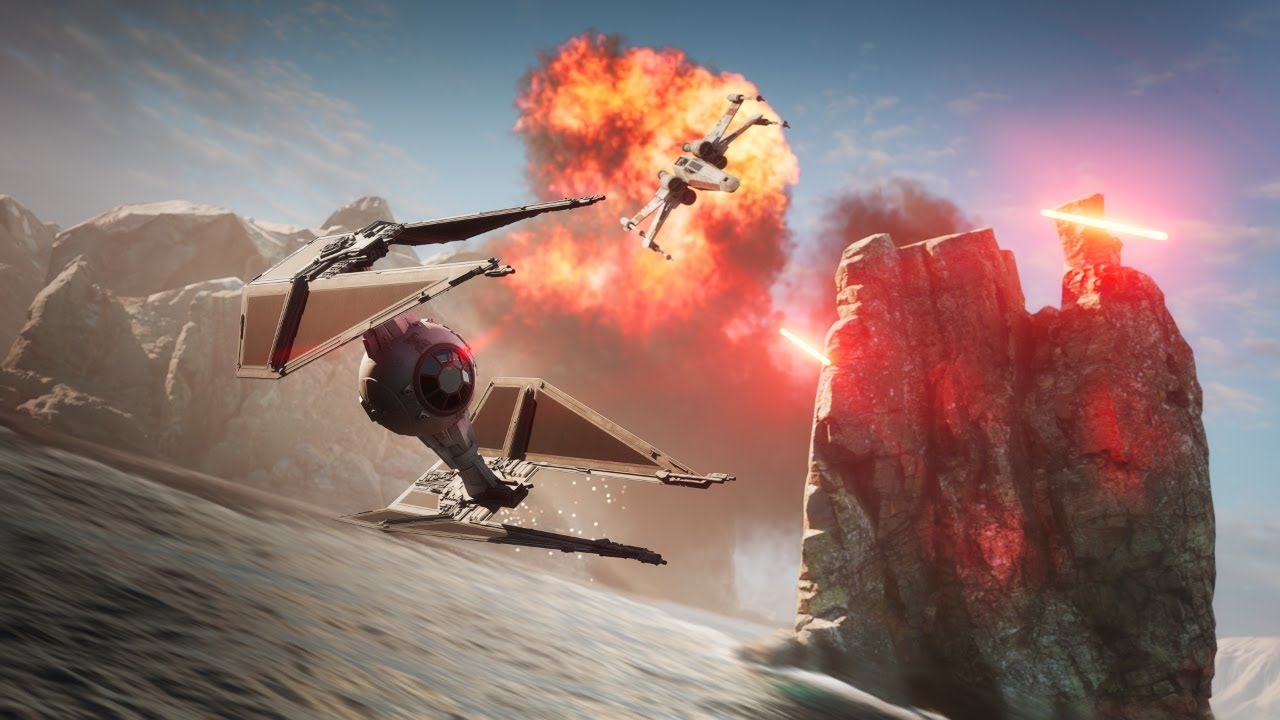 X-Wing VS TIE Interceptor | STAR WARS Fan Animation