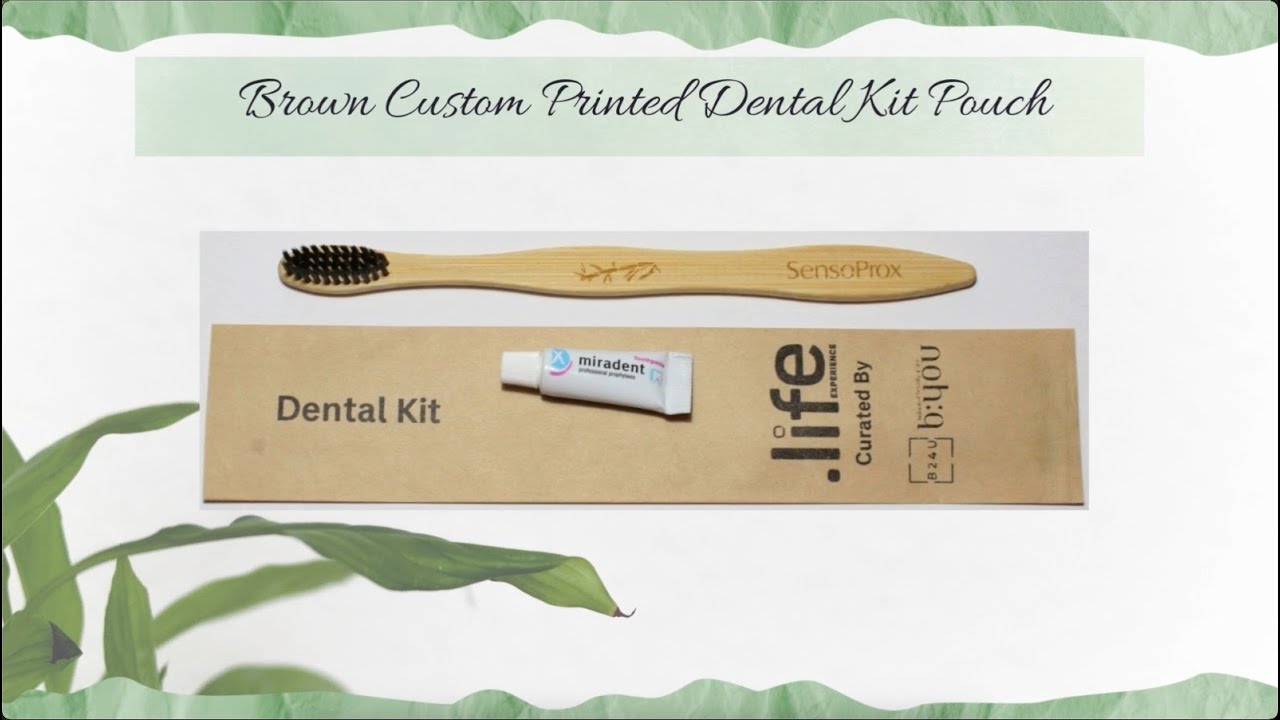 Brown Kraft Custom Printed Dental Kit PaperPouch | HeatSealable | MS Paper & Engineering Works India