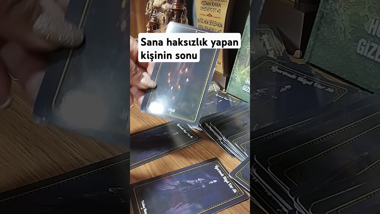Sana haksızlık yapan kişinin sonu tarot yorumu