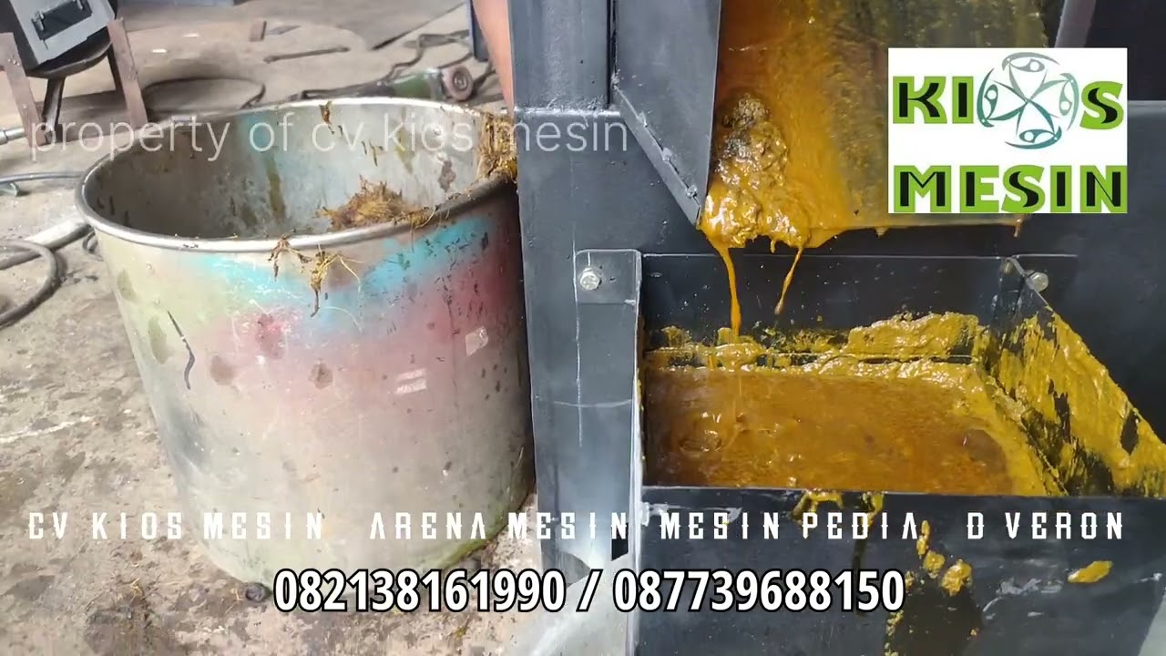 Mesin Press Brondolan Sawit Untuk Membuat CPO