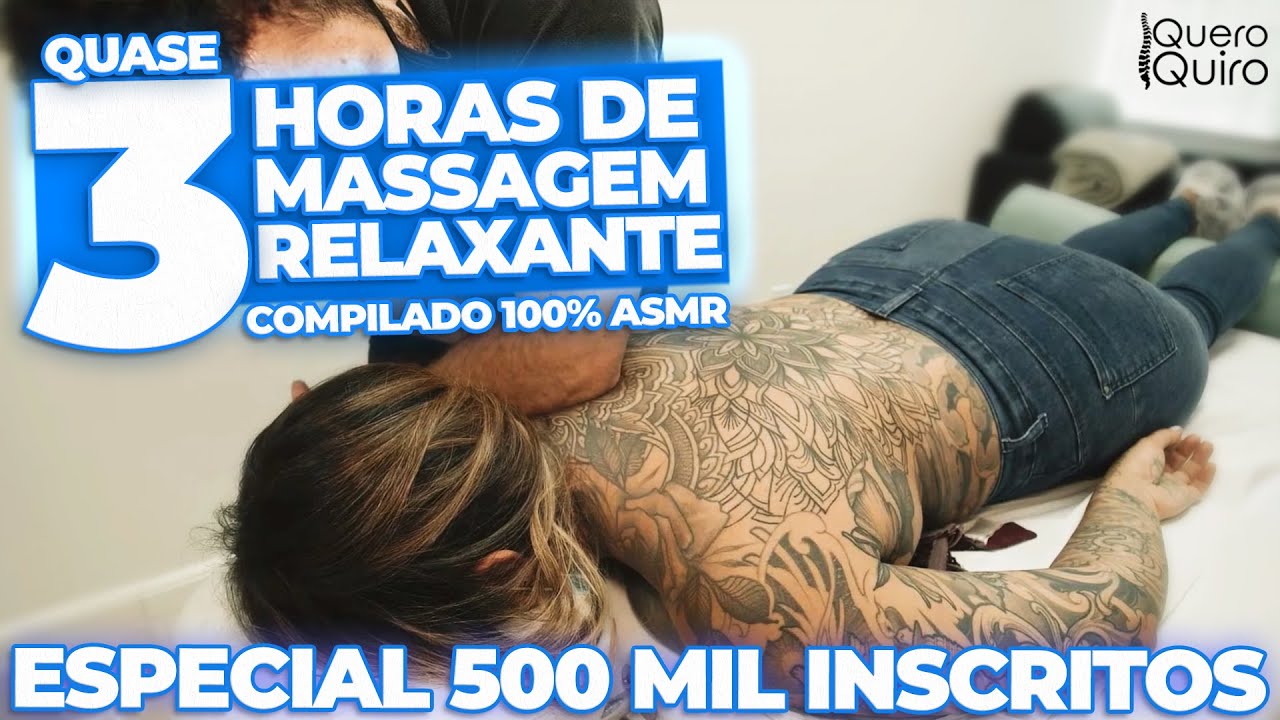 3 HORAS de MASSAGEM RELAXANTE (100% ASMR, ideal para dormir)