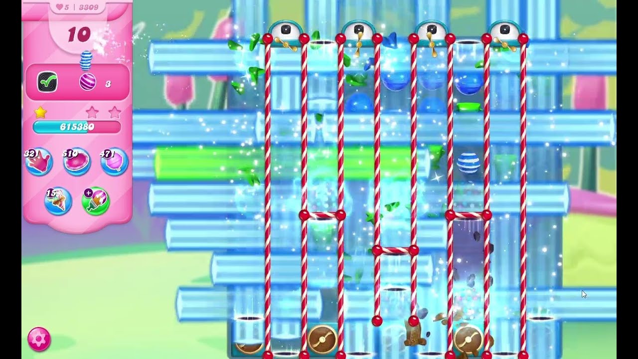 Candy Crush Saga Level 3309 Again